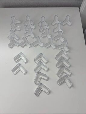 Clear Corner Protectors - Set of 24